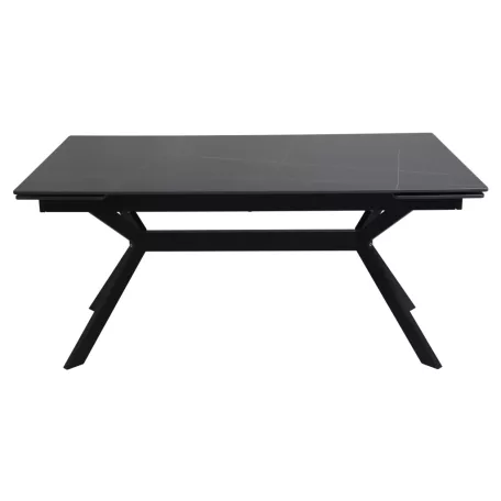Imperia 160 asztal, 160X90, matt fekete, matt fekete