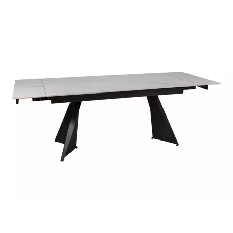 Laconi asztal, 160X90, matt fekete, matt fehér