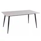 Rion 160 asztal, 160X90, matt fekete, szürke fényes