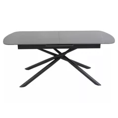 Vektor asztal, 160X90, matt fekete, matt fekete