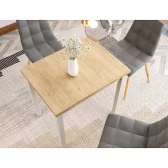 Flip 80 asztal, 80X80, kasmír, Cremona Torro tölgy