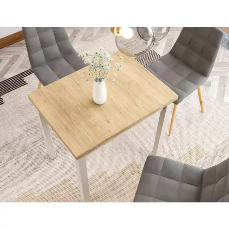 Flip 80 asztal, 80X80, kasmír, Cremona Torro tölgy