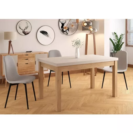 Presto asztal, 140X80, Cremona Torro tölgy, kasmír