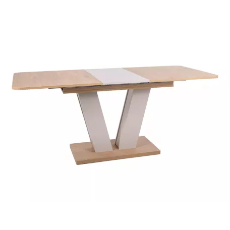 Platón asztal, 136X80, Cremona Torro tölgy + kasmír, Cremona Torro tölgy + kasmír