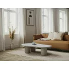 Selena dohányzóasztal , 130X80, világos szürke, világos szürke