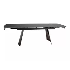 Bacardi asztal, 160X90, matt fekete, matt fekete