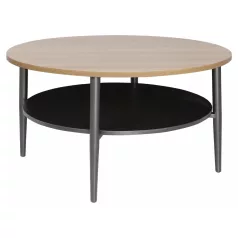 Ella A dohányzóasztal, fekete, tölgy