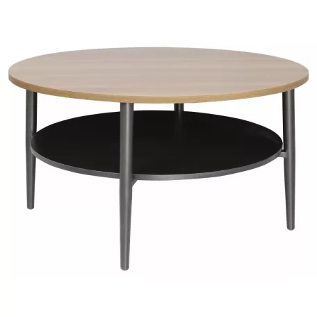 Ella A dohányzóasztal, fekete, tölgy