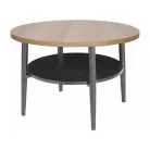 Ella B dohányzóasztal, fekete, tölgy