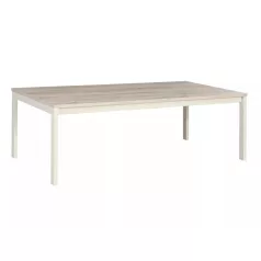   Frost L1 dohányzóasztal, 120X60, piszkosfehér, törtfehér + alpesi tölgy