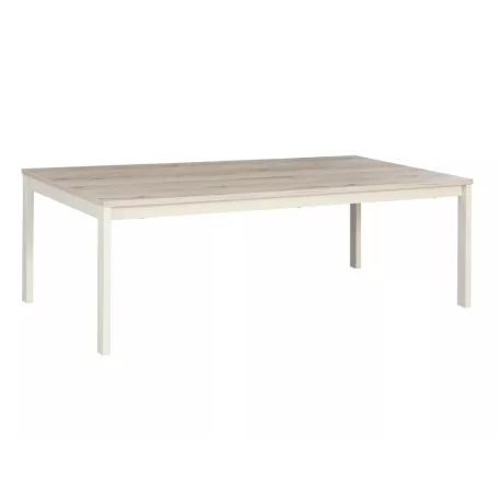 Frost L1 dohányzóasztal, 120X60, piszkosfehér, törtfehér + alpesi tölgy