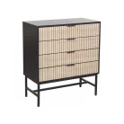 Mago K2 fiókos komód, 80X40, fekete, tölgy + matt kökény