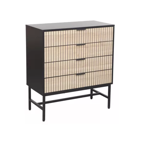 Mago K2 fiókos komód, 80X40, fekete, tölgy + matt kökény