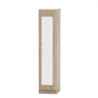 Szekrény tükörrel, tölgy sonoma, BETTY 2 BE02-005-00