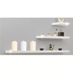 Polc, fehér fényes, 80x25, GANA FY 11044-4