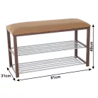 Lóca cipőpolccal, csoki/sötétbarna, LANGELLA