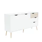 komód, tölgy sonoma / fehér, OSLO 75381