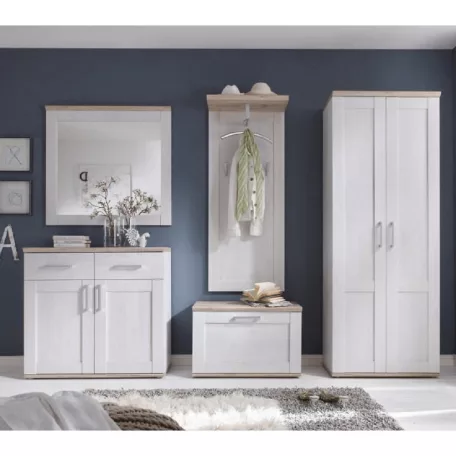 komód, fehér/tölgy san remo, PROVENSAL