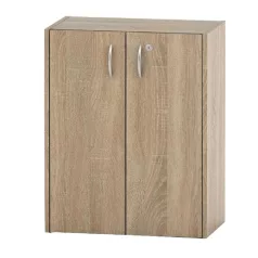   Alacsony szekrény lakattal, tölgy sonoma, TEMPO ASISTENT NEW 011