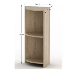   Mellékes sarokszekrény, tölgy sonoma, TEMPO ASISTENT NEW 014