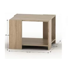 Dohányzóasztal, tölgy sonoma, TEMPO ASISTENT NEW 026