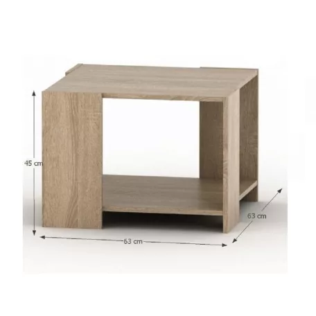 Dohányzóasztal, tölgy sonoma, TEMPO ASISTENT NEW 026