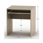 Íróasztal kihúzható billentyűzettartóval, tölgy sonoma, TEMPO ASISTENT NEW 023