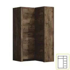 Sarokszekrény, kőris sötét, INFINITY 14