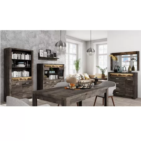 Dohányzóasztal, kőris sötét, INFINITY I-13