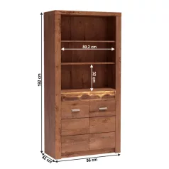 Könyvespolc, világos kőris, INFINITY I-05