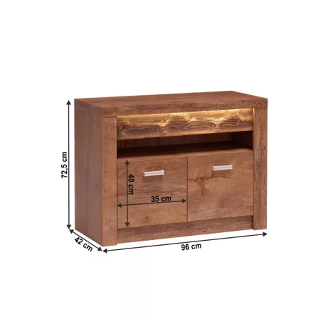 Komód, világos kőris, INFINITY I-10