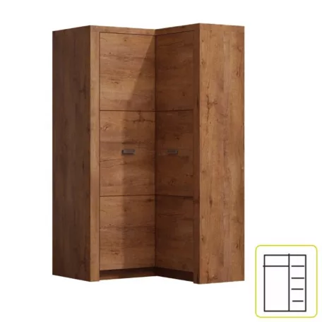 Sarokszekrény 14, világos kőris, INFINITY 14