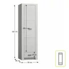 Szekrény, kőris fehér, INFINITY I-02