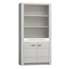 Könyvespolc, kőris fehér, INFINITY I-05