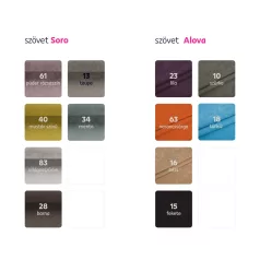 füles fotel puffal, szövet rose 18, ASTRID