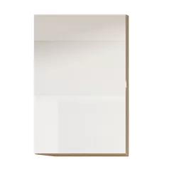   Felsőszekrény, tölgy sonoma/fehér magas fényű HG, jobbos, LINE