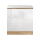 Alsószekrény D 80, fehér magas fényű HG, LINE