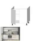 Alsószekrény D 80 ZL, fehér magas fényű HG, LINE