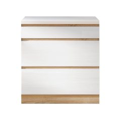 Alsószekrény, fehér magas fényű HG, LINE D803