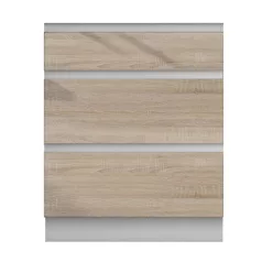 Alsószekrény három fiókkal, tölgy sonoma, LINE D60