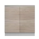 Kétajtós alsószekrény, tölgy sonoma, LINE