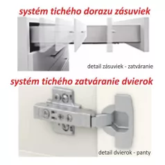 Kétajtós alsószekrény, tölgy sonoma, LINE