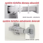 Kétajtós alsó mosogatószekrény, tölgy sonoma, LINE