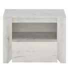 Éjjeliszekrény typ 95, fehér craft, ANGEL