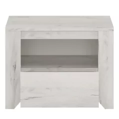 Éjjeliszekrény typ 95, fehér craft, ANGEL