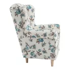 Füles fotel, szövet rose 14, CHARLOT