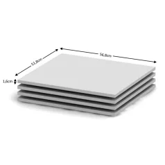   Polc szekrénybe, fehér, 4 db, 56,8x51,8,  BETTY 2 BE02-012-00