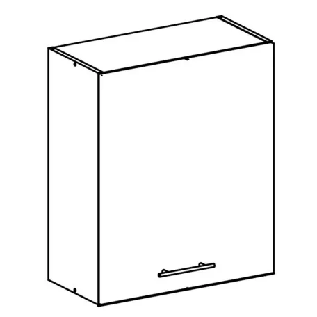 felsőszekrény, fehér, balos, FABIANA W - 60