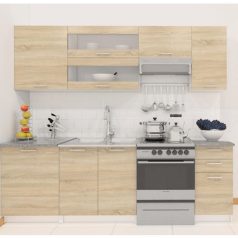 felsőszekrény, tölgy sonoma/fehér, FABIANA W - 80