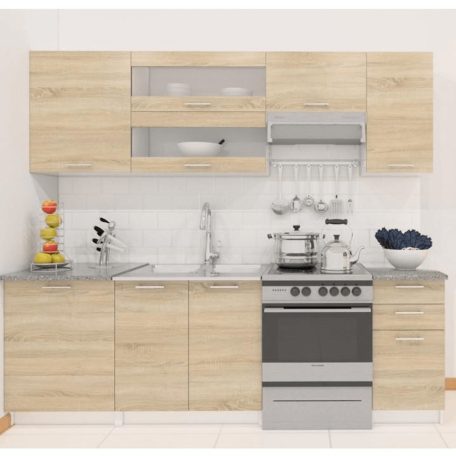 alsószekrény, tölgy sonoma/fehér, FABIANA S - 40